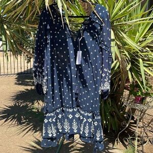 Derek Lam 10 Crosby midnight blue Fonce dress